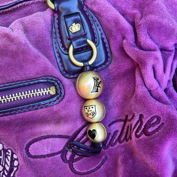 Y2K..Juicy Couture Purple Shoulder Bag with Gold Hardware🥳🥳❌❌ - Picture 2 of 11